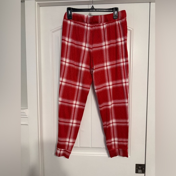Red and White Plaid Pajama Pants Intimates Sleepwear - Large - Picture 2 of 4